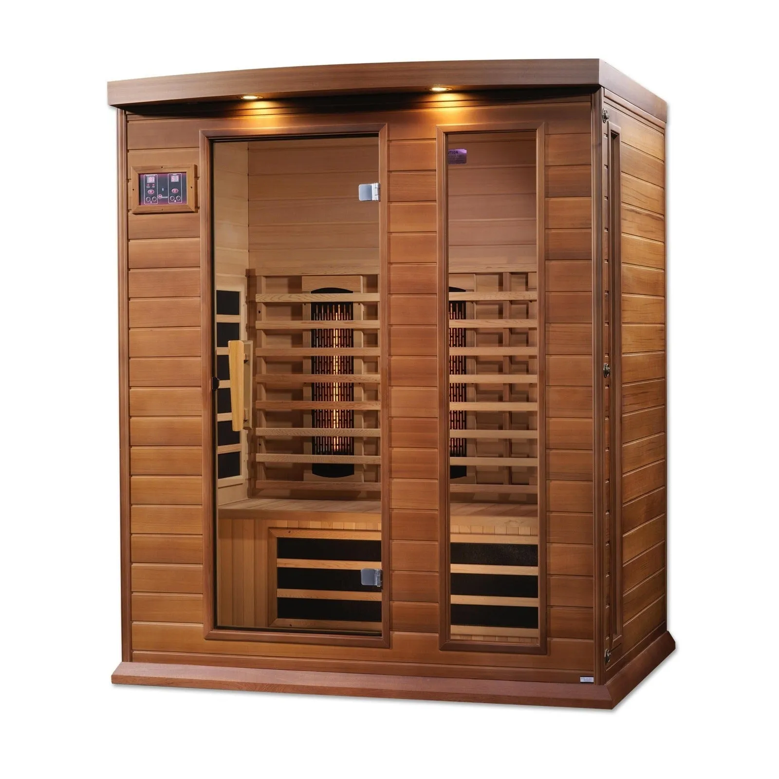 Maxxus 3-Person Full Spectrum Near Zero EMF (Under 2MG) Infrared Sauna (Red Cedar)