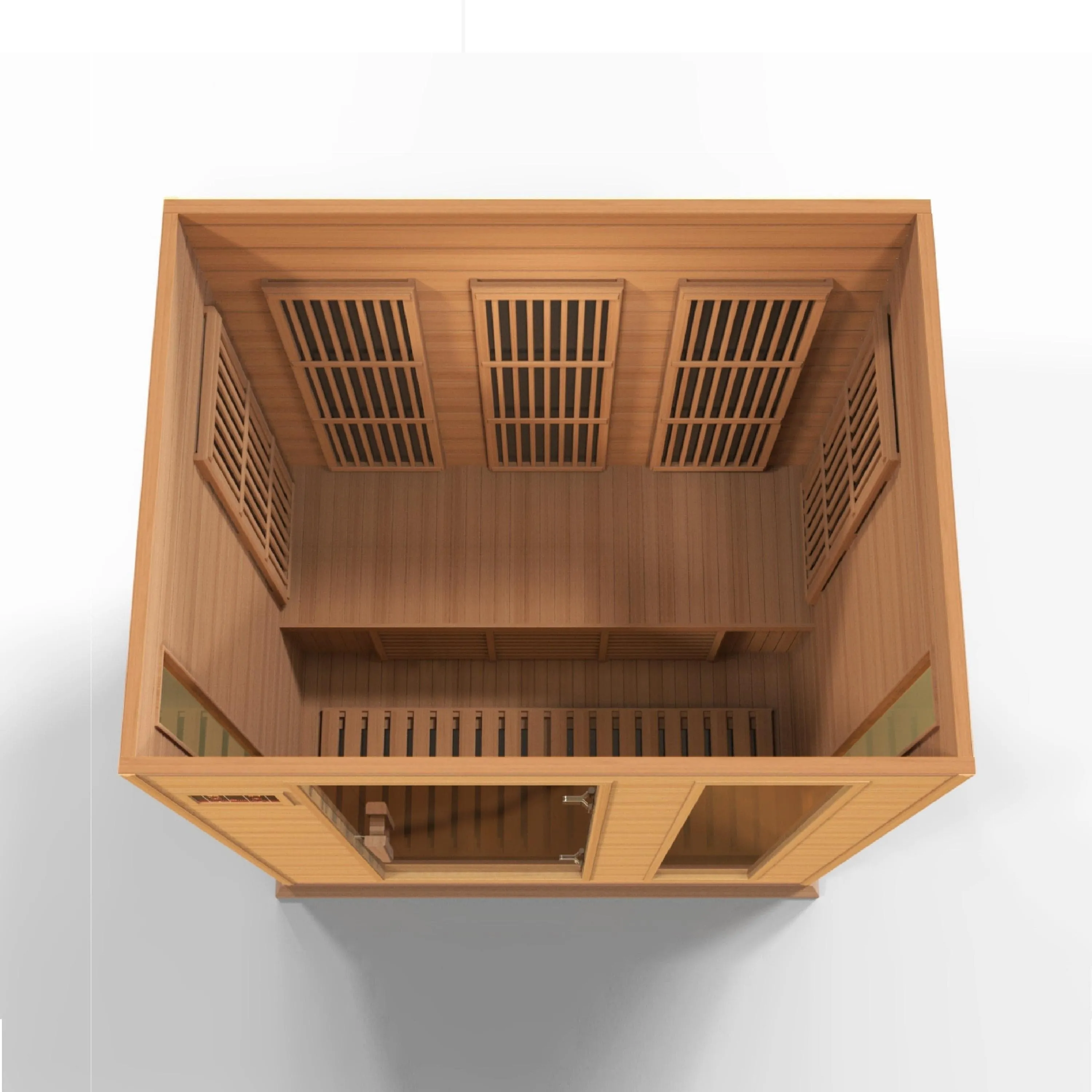 Maxxus 3-Person Low EMF (Under 8MG) FAR Infrared Sauna (Canadian Hemlock)