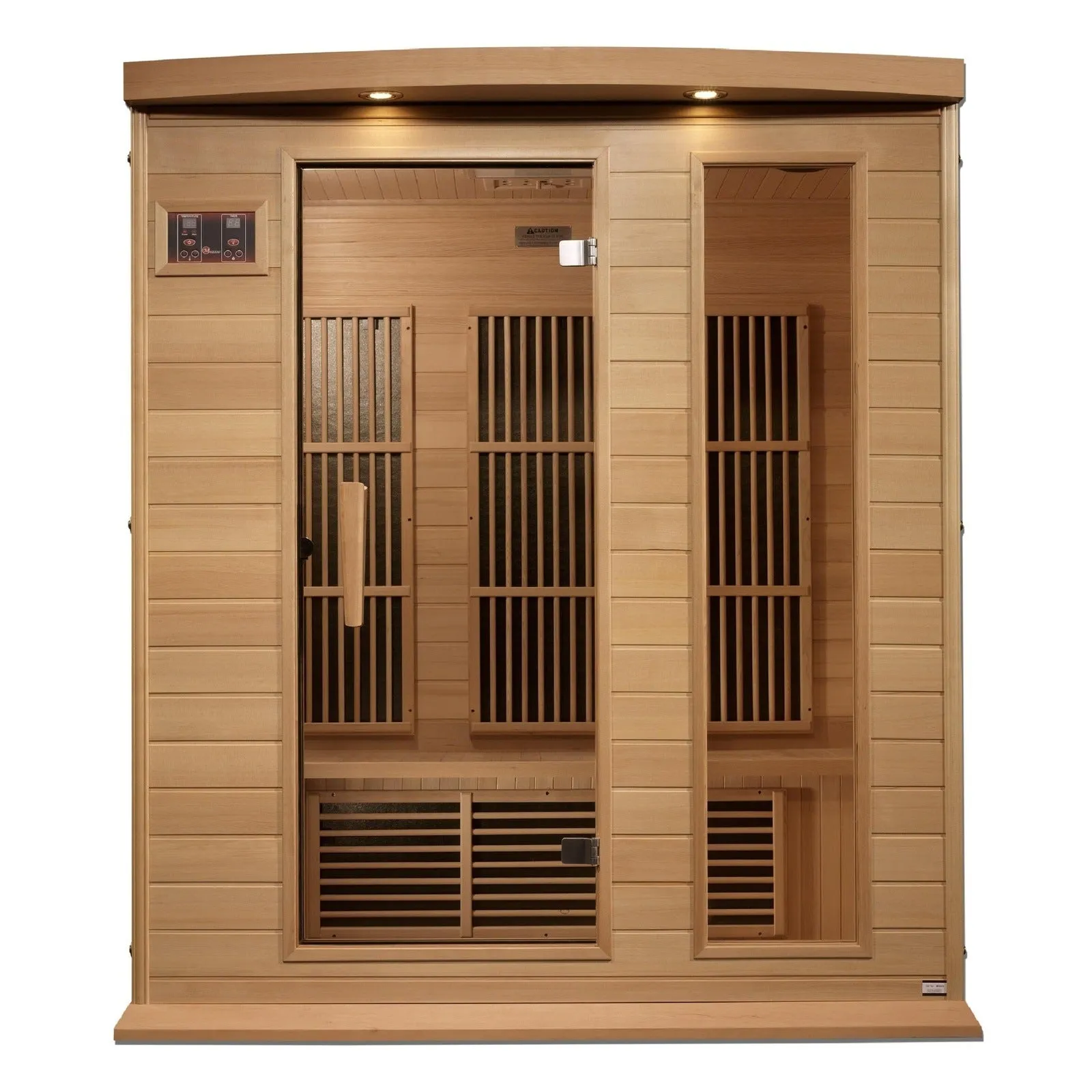 Maxxus 3-Person Low EMF (Under 8MG) FAR Infrared Sauna (Canadian Hemlock)