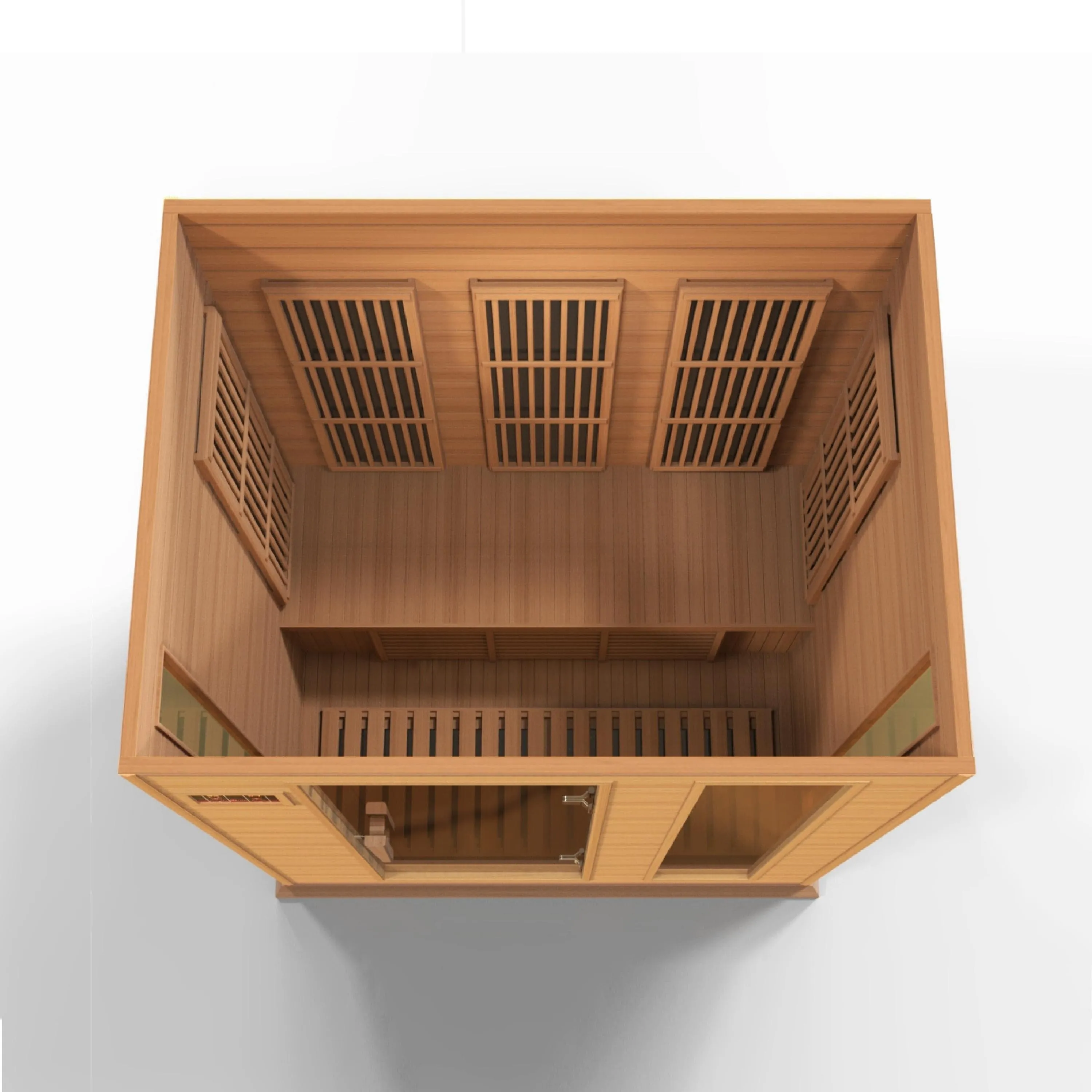Maxxus 3-Person Low EMF (Under 8MG) FAR Infrared Sauna (Canadian Red Cedar) - MX-K306-01-CED