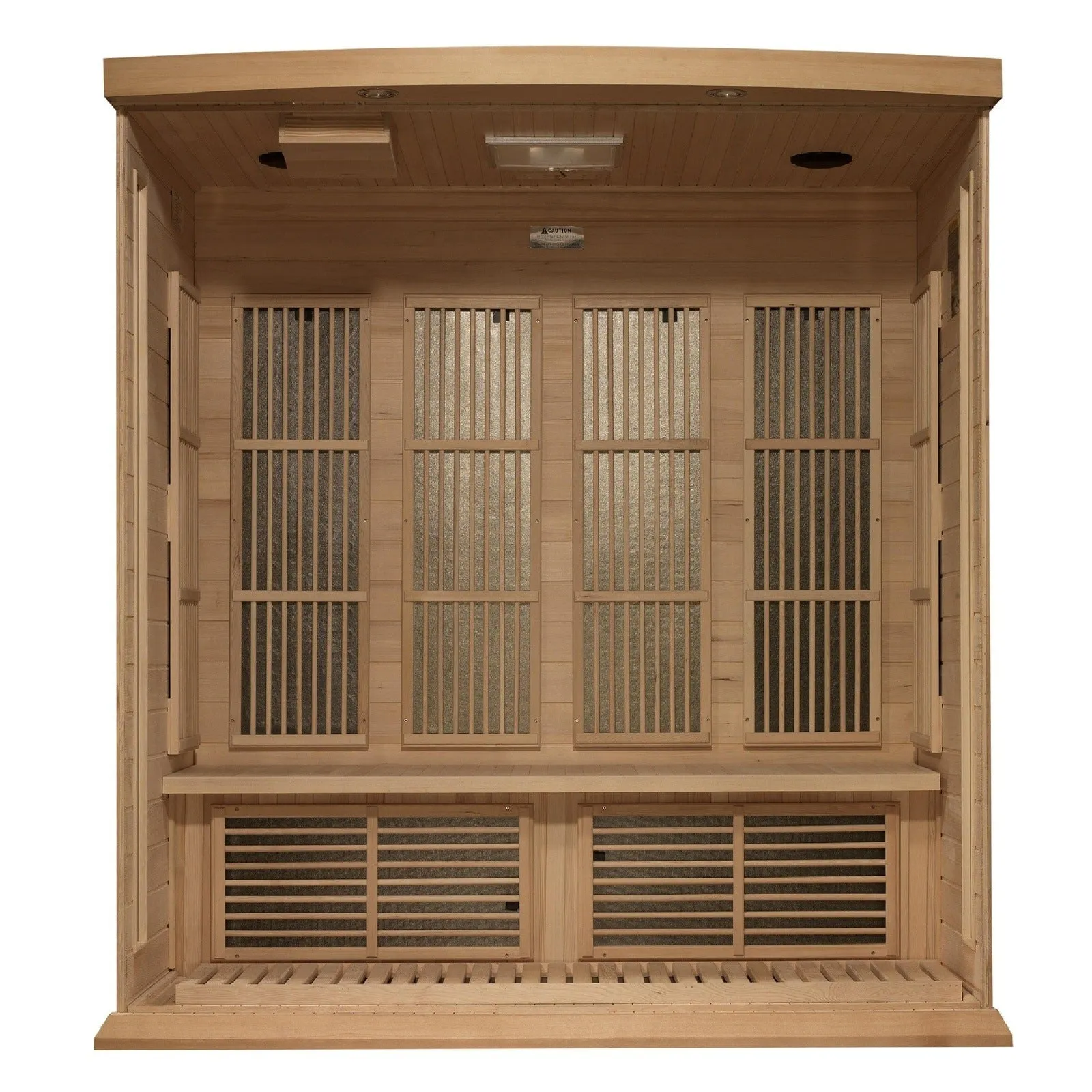 Maxxus 4-Person Low EMF (Under 8MG) FAR Infrared Sauna (Canadian Hemlock)