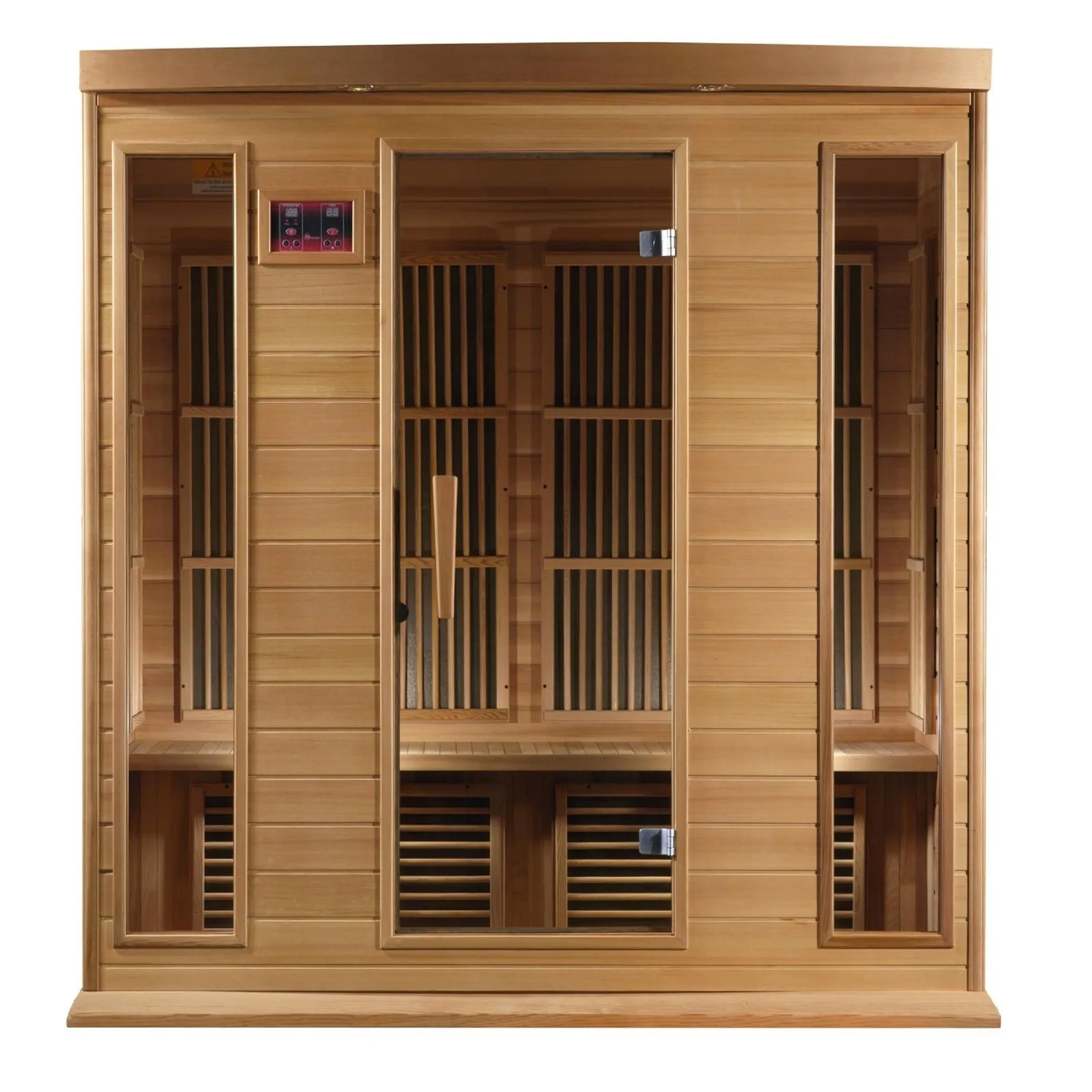 Maxxus 4-Person Low EMF (Under 8MG) FAR Infrared Sauna (Canadian Red Cedar) - MX-K406-01-CED