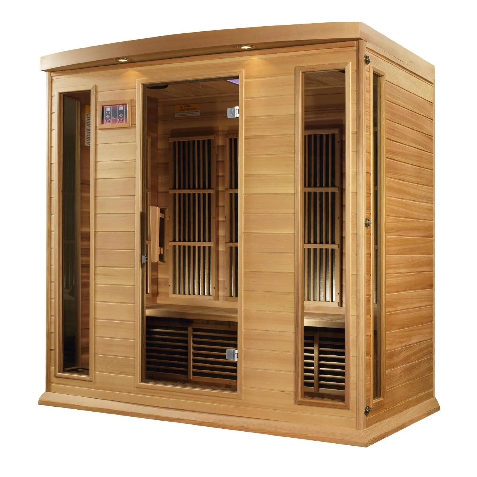 Maxxus 4-Person Low EMF (Under 8MG) FAR Infrared Sauna (Canadian Red Cedar) - MX-K406-01-CED