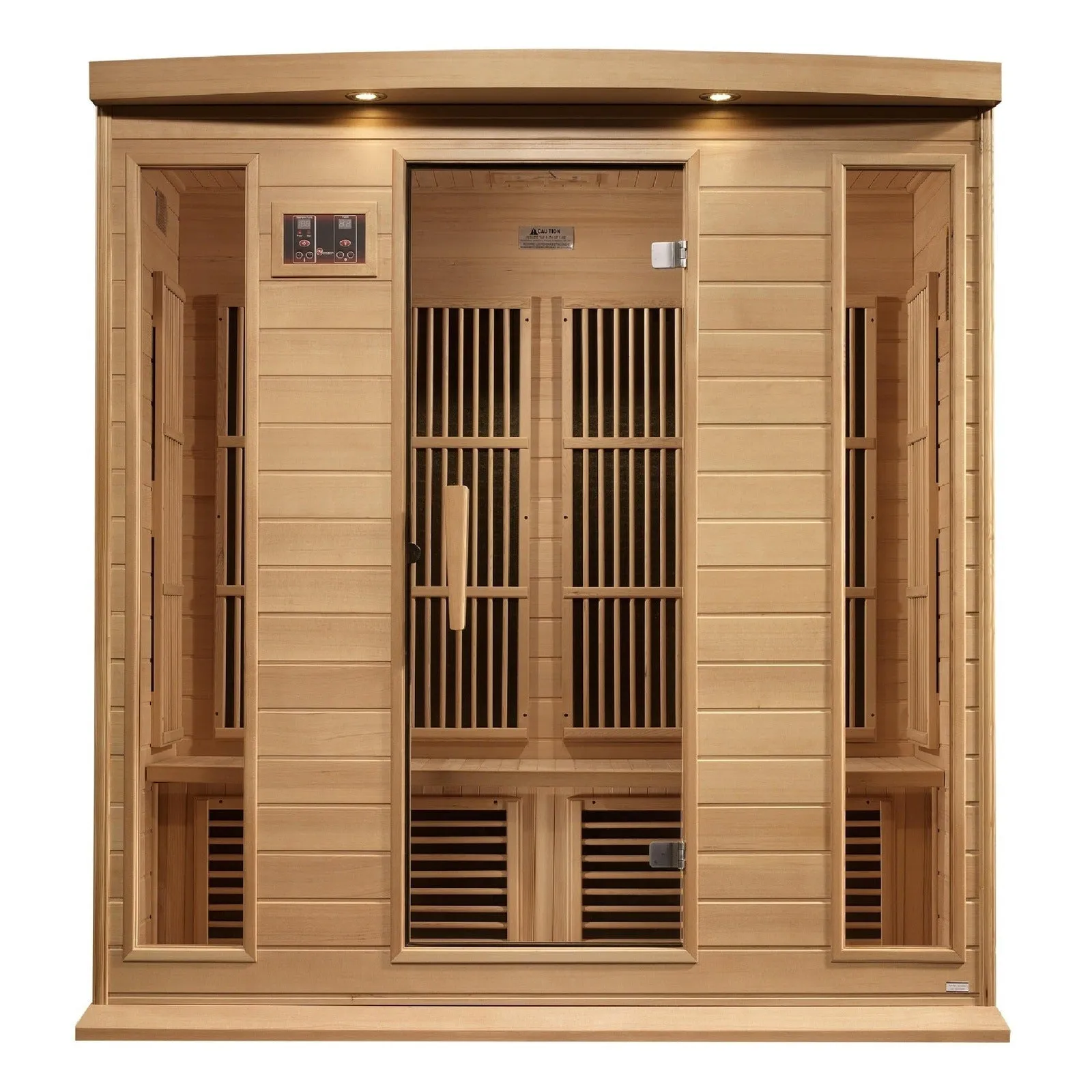 Maxxus 4-Person Near Zero EMF (Under 2MG) FAR Infrared Sauna (Canadian Hemlock)