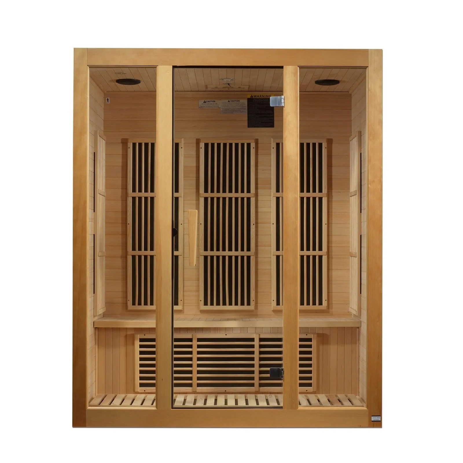 Maxxus Bellevue 3-Person Low EMF (Under 8MG) FAR Infrared Sauna (Canadian Hemlock)