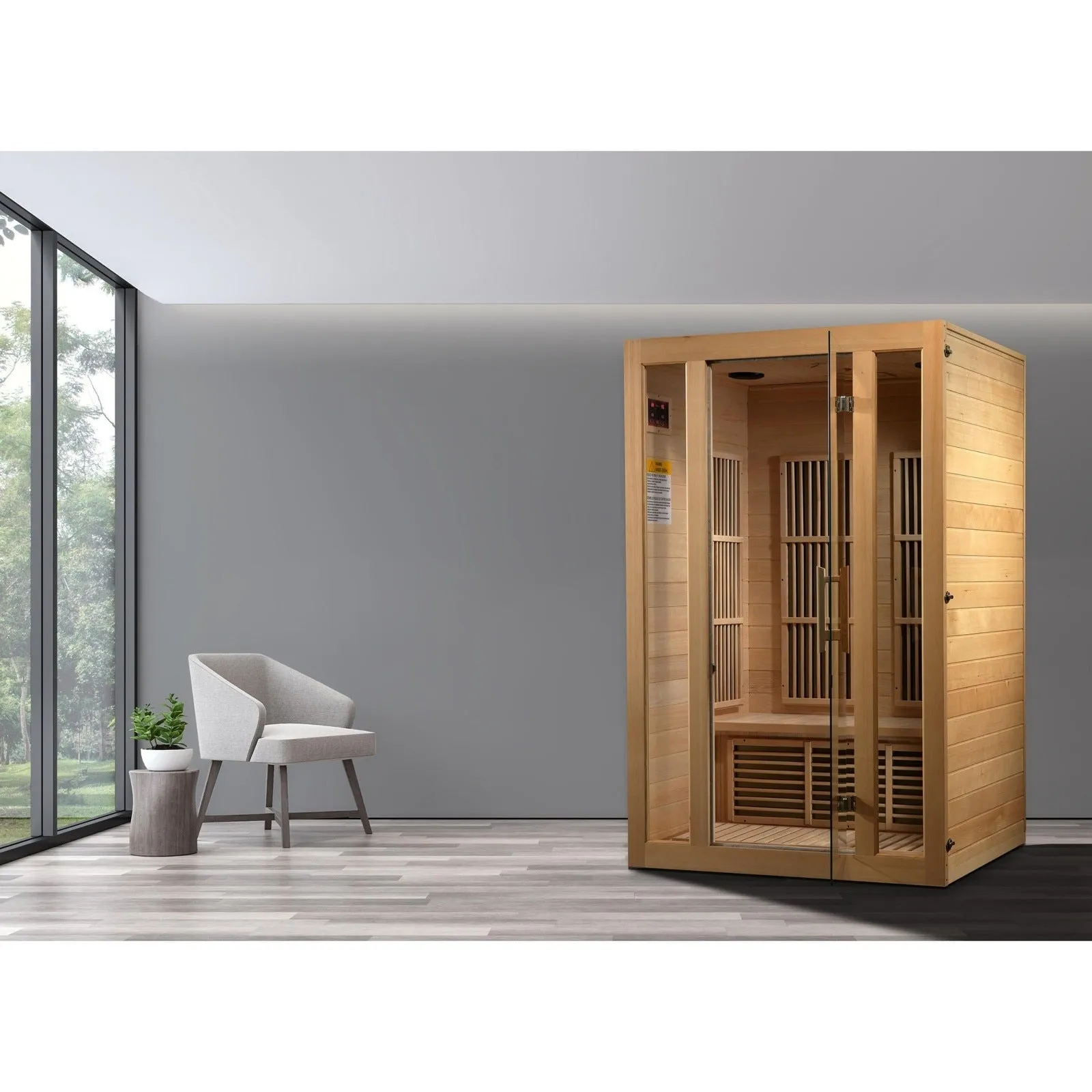 Maxxus Seattle 2-Person Low EMF (Under 8MG) FAR Infrared Sauna (Canadian Hemlock)