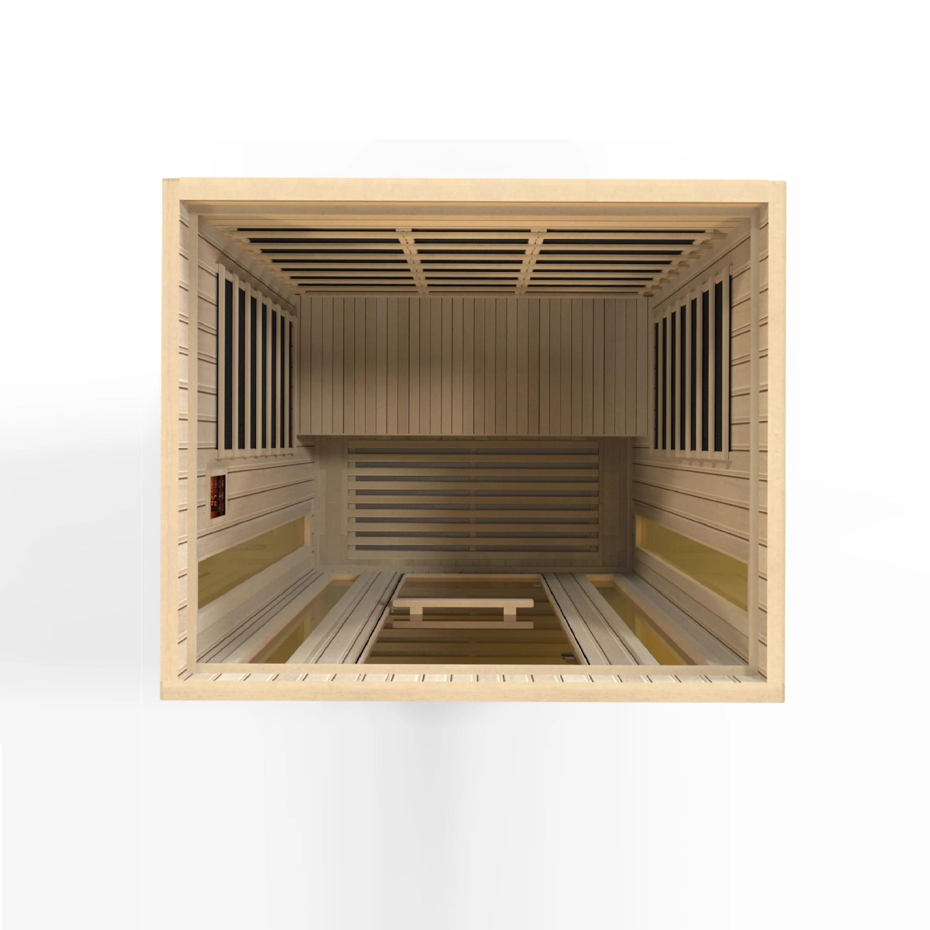 Maxxus Trinity 3-Person Low EMF (Under 8MG) FAR Infrared Sauna (Canadian Hemlock)