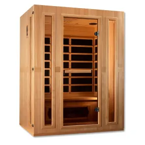 Maxxus Trinity 3-Person Low EMF (Under 8MG) FAR Infrared Sauna (Canadian Hemlock)