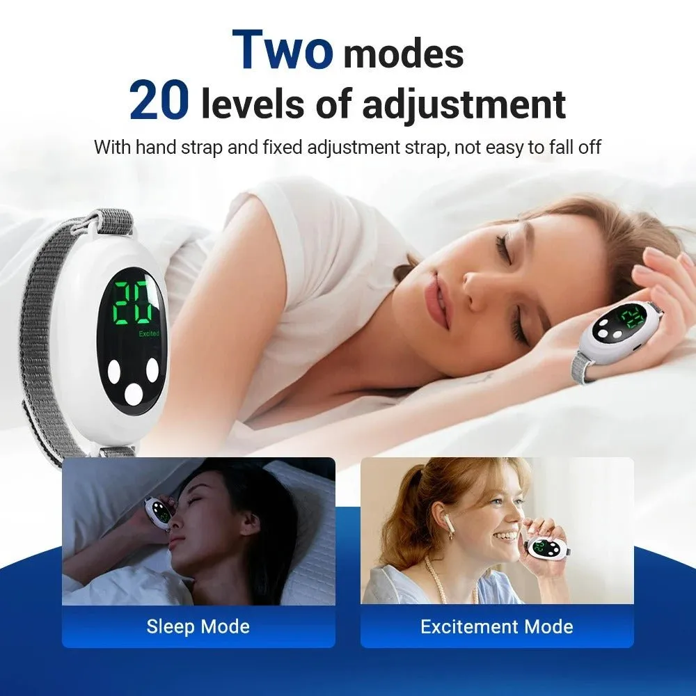 Micro-current Handheld Sleep Aid Device – 20 Gears, 2 Modes, USB Charging, Relieves Anxiety & Insomnia, Improves Sleep