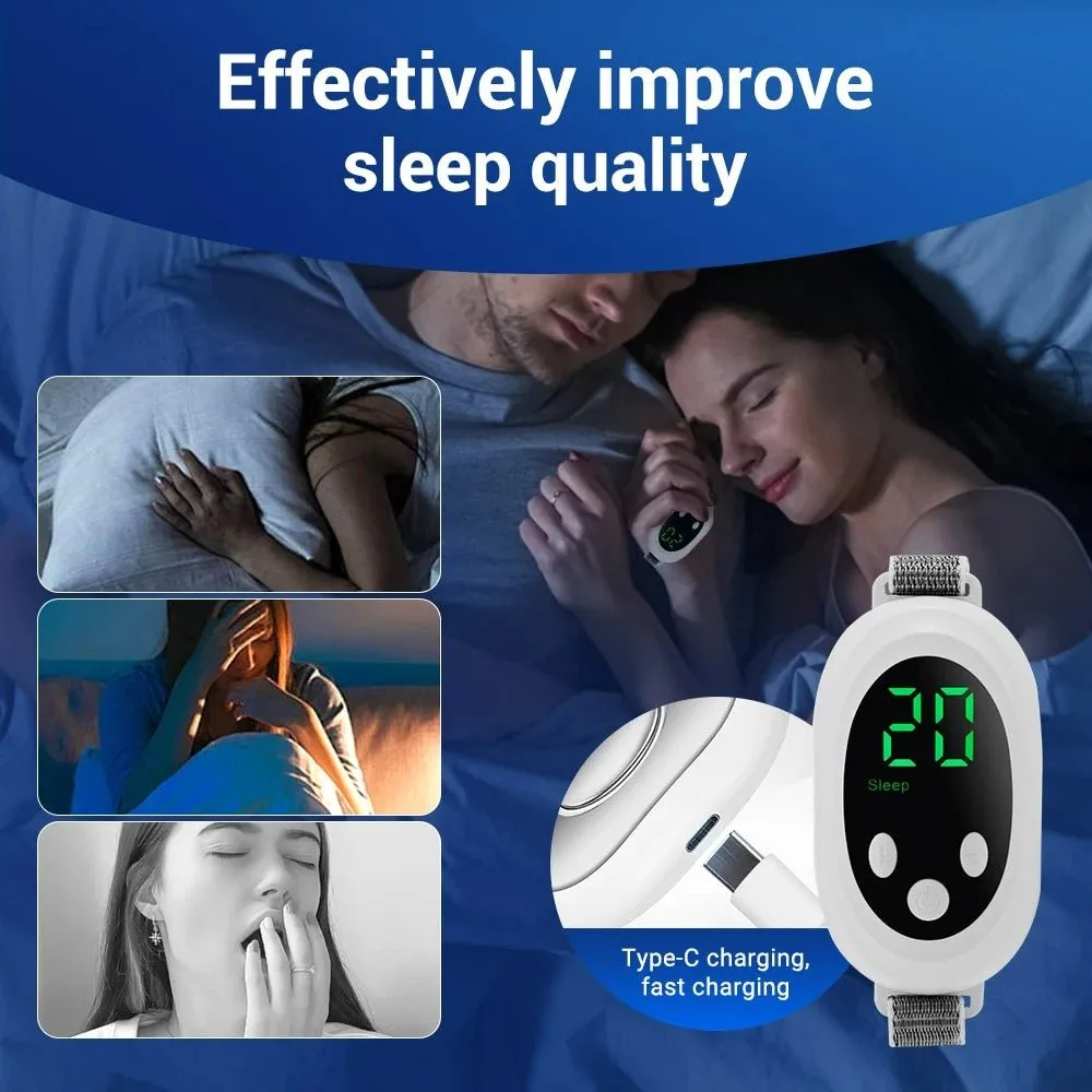 Micro-current Handheld Sleep Aid Device – 20 Gears, 2 Modes, USB Charging, Relieves Anxiety & Insomnia, Improves Sleep