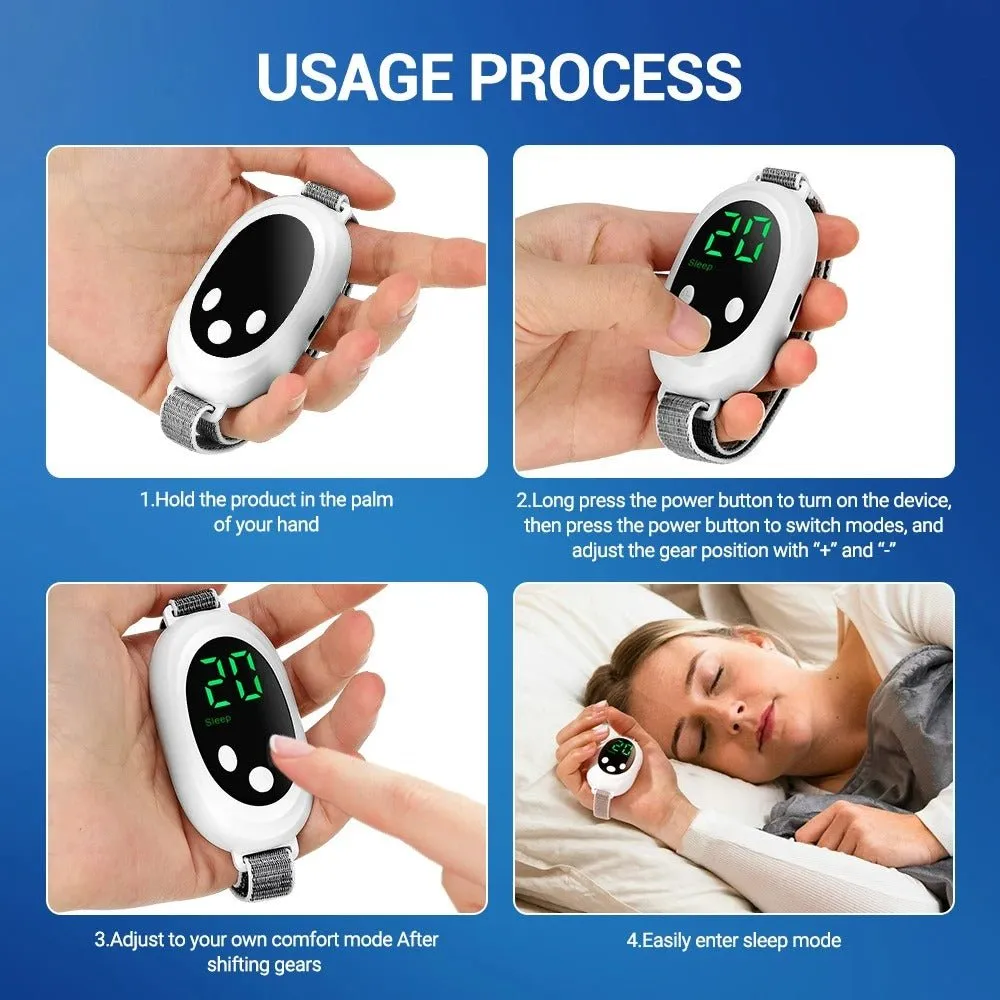 Micro-current Handheld Sleep Aid Device – 20 Gears, 2 Modes, USB Charging, Relieves Anxiety & Insomnia, Improves Sleep