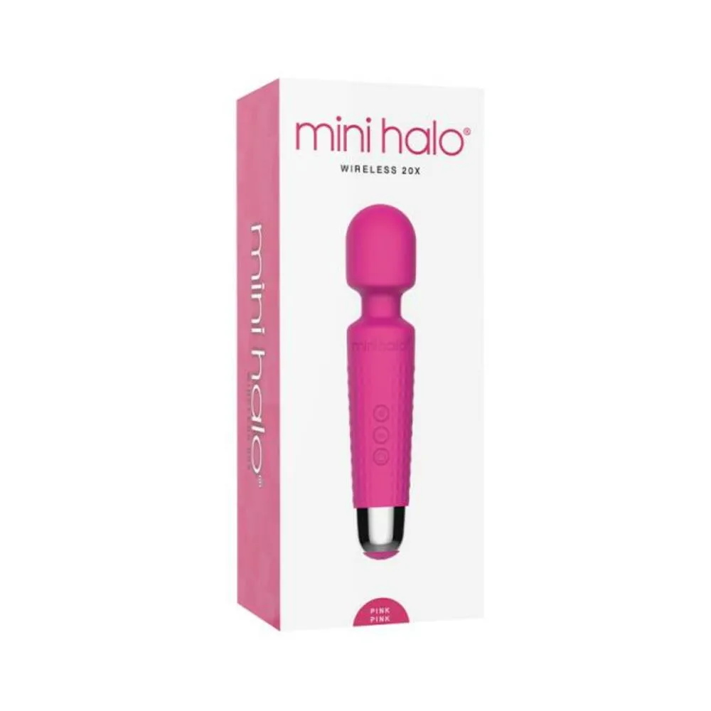 Mini Halo Wireless Wand 20x Silicone Pink Pink