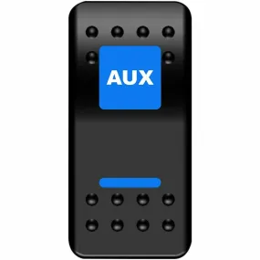 Moose Utility AUX Rocker Switch (Blue)
