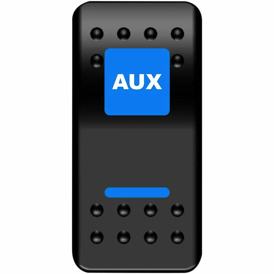 Moose Utility AUX Rocker Switch (Blue)