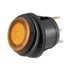 Narva 62036BL Off/On Rocker Switch With Waterproof Neoprene Boot And Amber Led