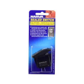 Narva 63159BL 12/24V Off/On LED Illuminated Sealed Rocker Switch (Blue)