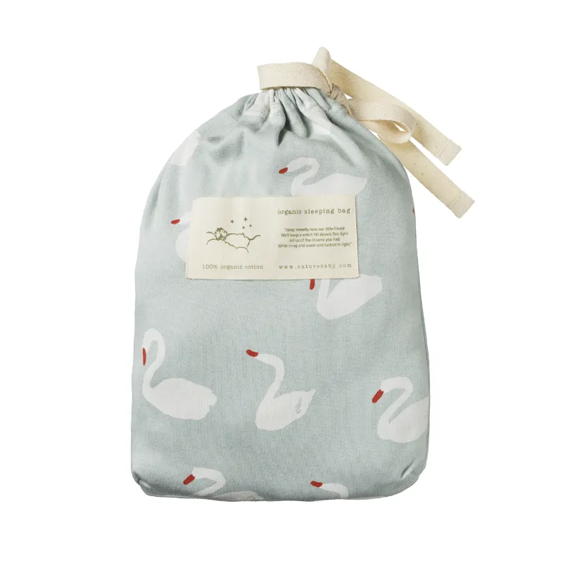 Nature Baby Organic Cotton Sleeping Bag - Swan