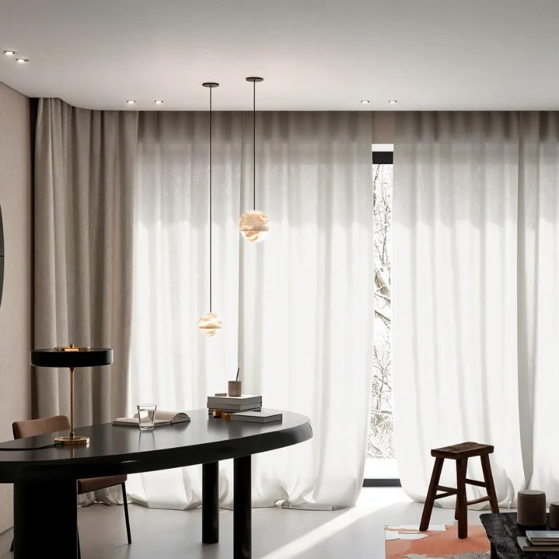 Neos Alabaster Pendant Light