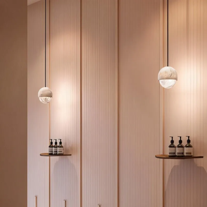 Neos Alabaster Pendant Light