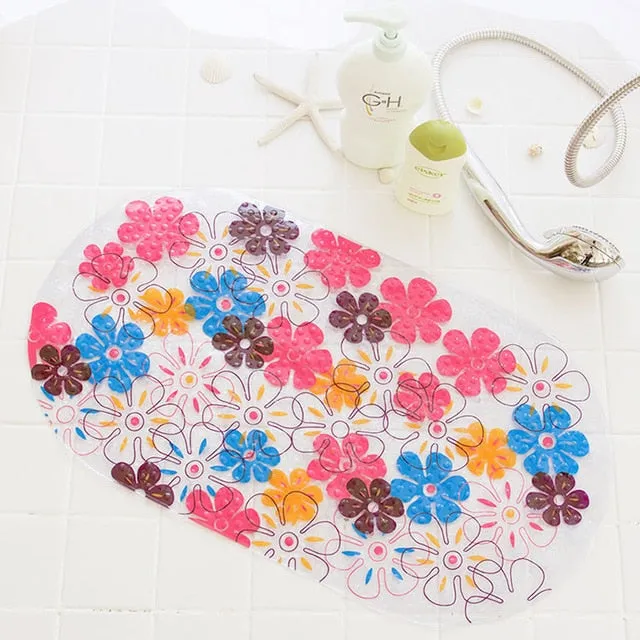 NEW Cute 20/Color Anti-Slip PVC Bathtub Mats Fish Animal With Sucker Kid's Bathroom Carpet Shower Bath Mat Soft Massage Pad
