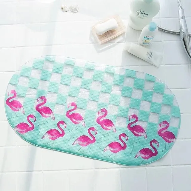 NEW Cute 20/Color Anti-Slip PVC Bathtub Mats Fish Animal With Sucker Kid's Bathroom Carpet Shower Bath Mat Soft Massage Pad