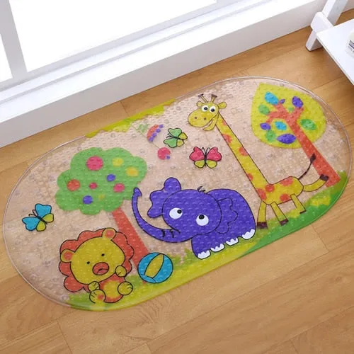 NEW Cute 20/Color Anti-Slip PVC Bathtub Mats Fish Animal With Sucker Kid's Bathroom Carpet Shower Bath Mat Soft Massage Pad