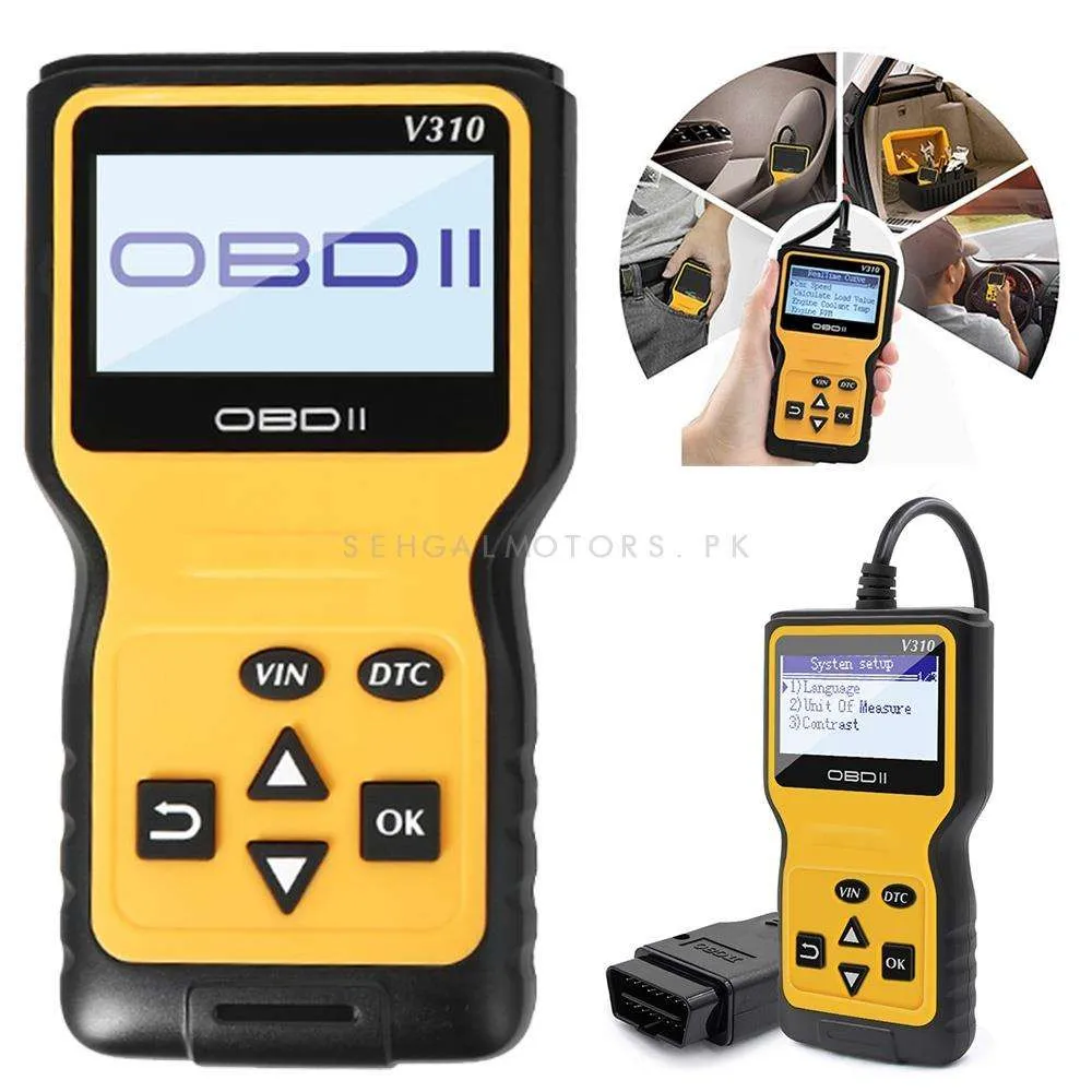 OBD2 Scanner Professional Version 2 - Connects for Diagnostics and Error Code Removals and erasing
