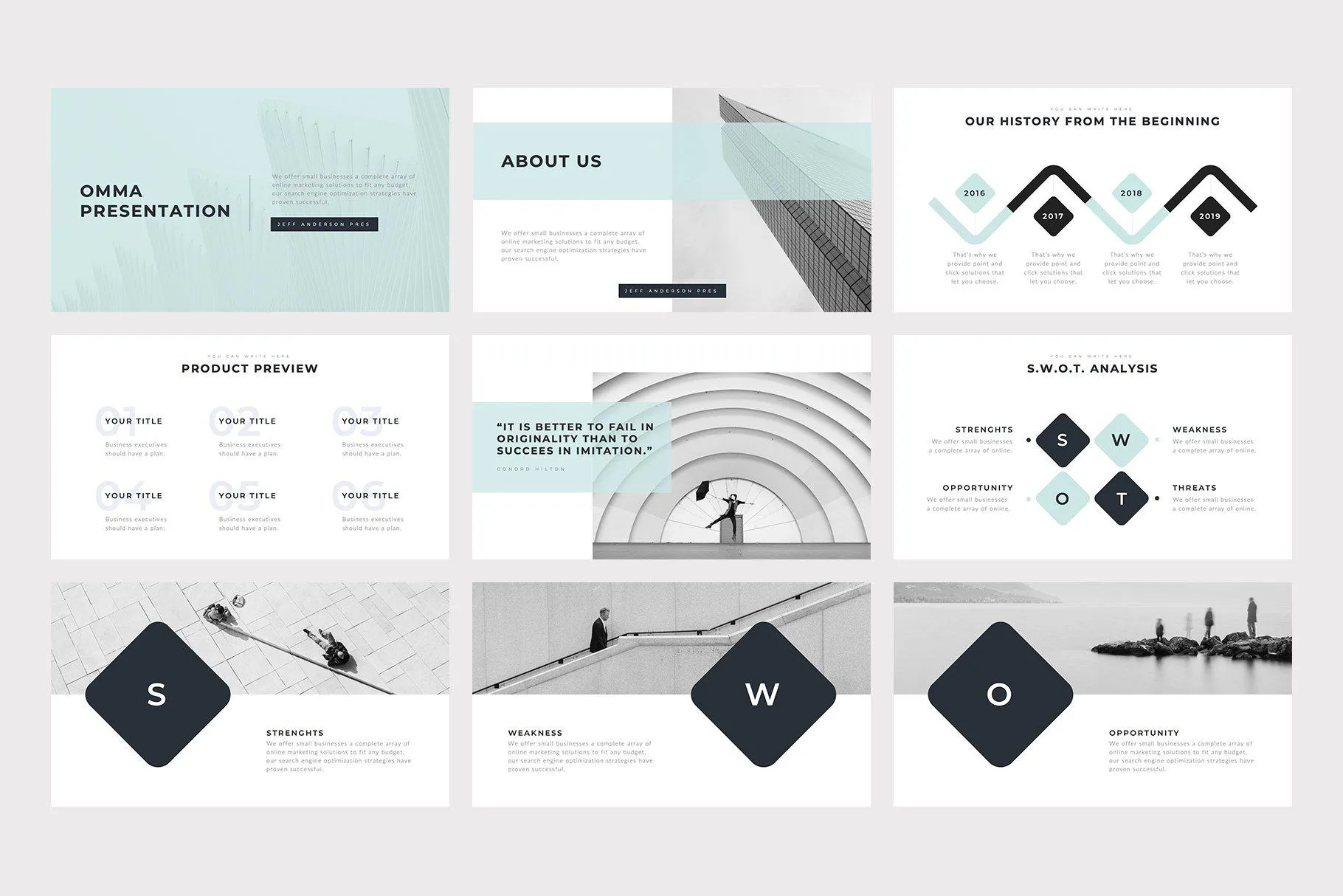 Omma Minimal PowerPoint Template