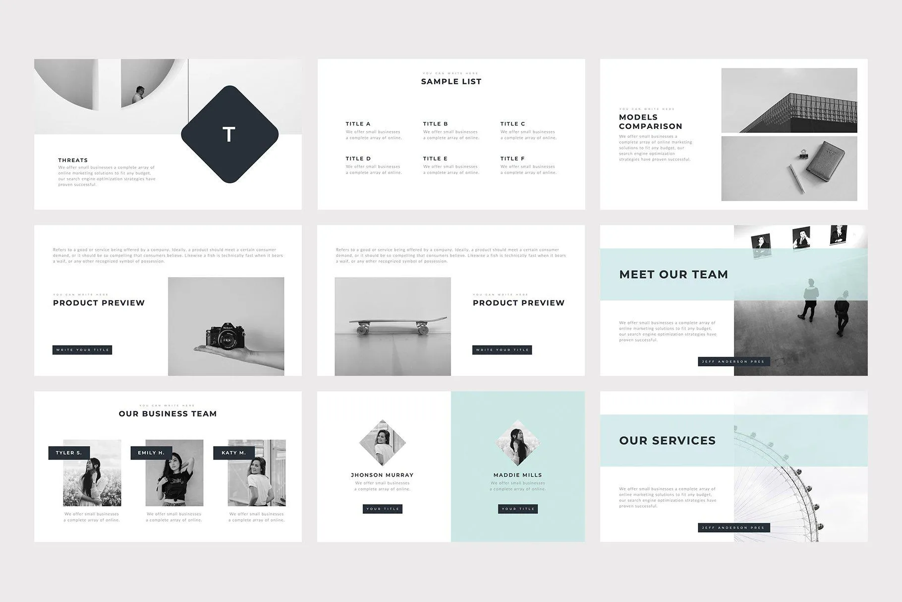 Omma Minimal PowerPoint Template