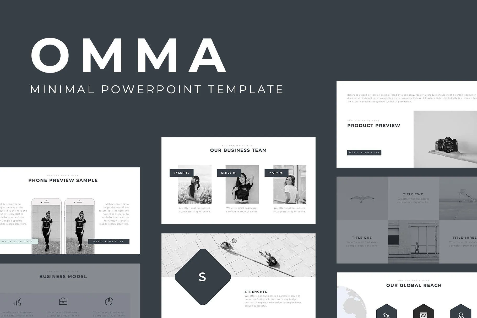 Omma Minimal PowerPoint Template
