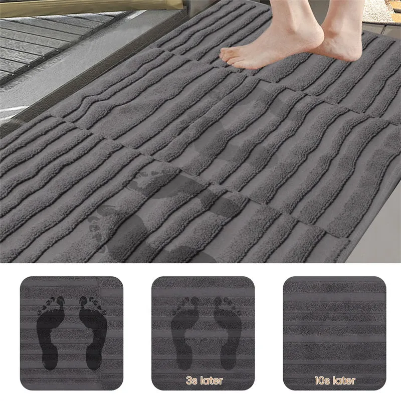 Organic Cotton Bath Mats for Bathroom (2 Pieces)