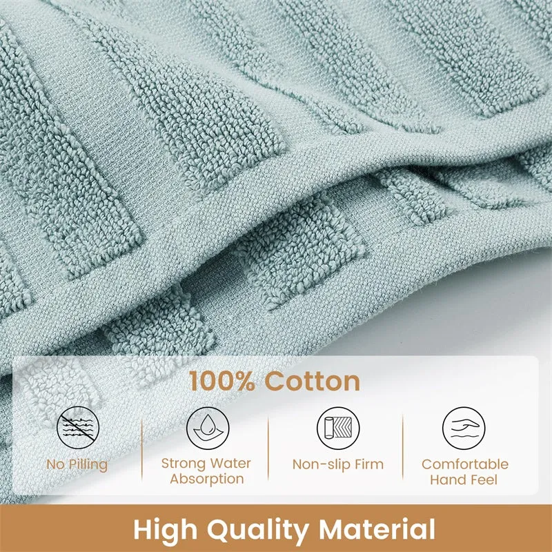 Organic Cotton Bath Mats for Bathroom (2 Pieces)