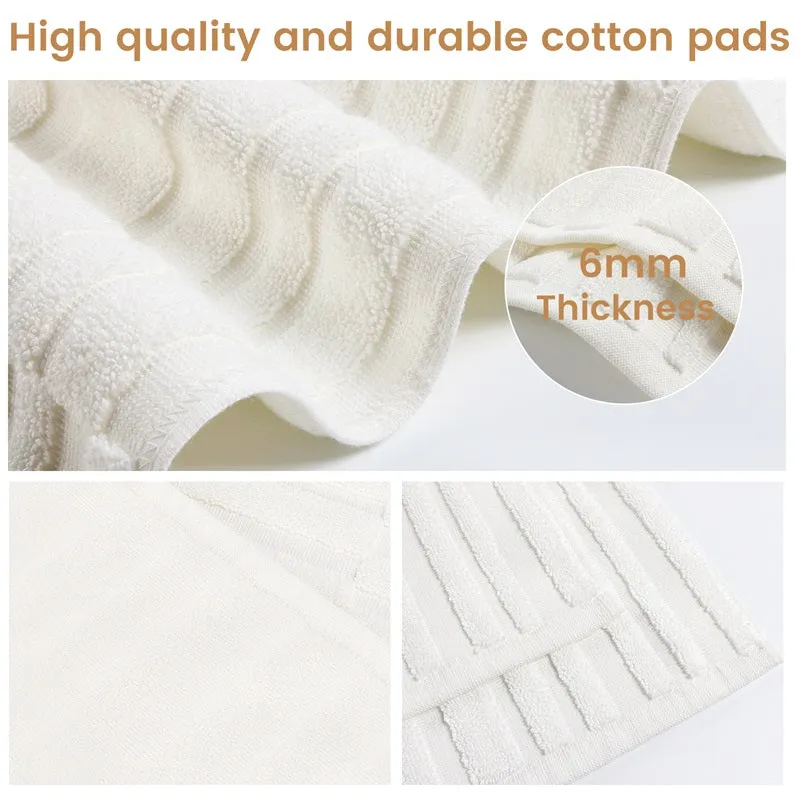 Organic Cotton Bath Mats for Bathroom (2 Pieces)