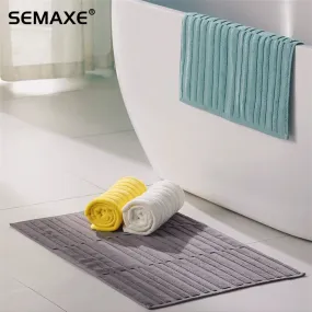 Organic Cotton Bath Mats for Bathroom (2 Pieces)