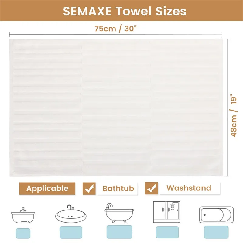 Organic Cotton Bath Mats for Bathroom (2 Pieces)