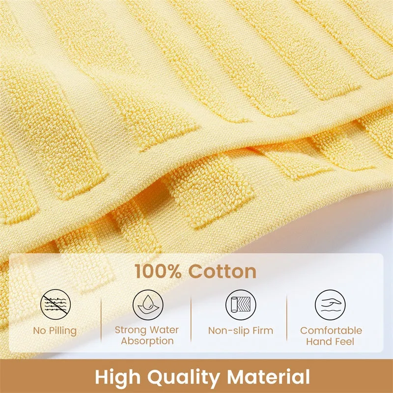 Organic Cotton Bath Mats for Bathroom (2 Pieces)