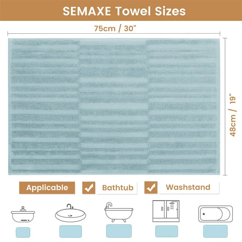 Organic Cotton Bath Mats for Bathroom (2 Pieces)