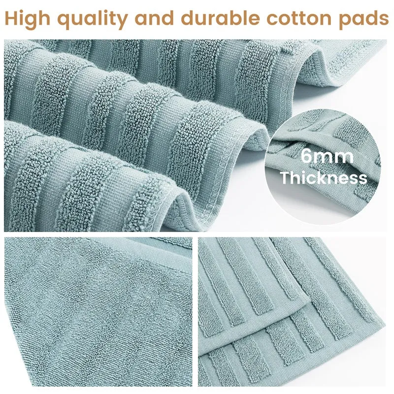 Organic Cotton Bath Mats for Bathroom (2 Pieces)