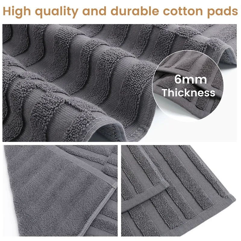 Organic Cotton Bath Mats for Bathroom (2 Pieces)