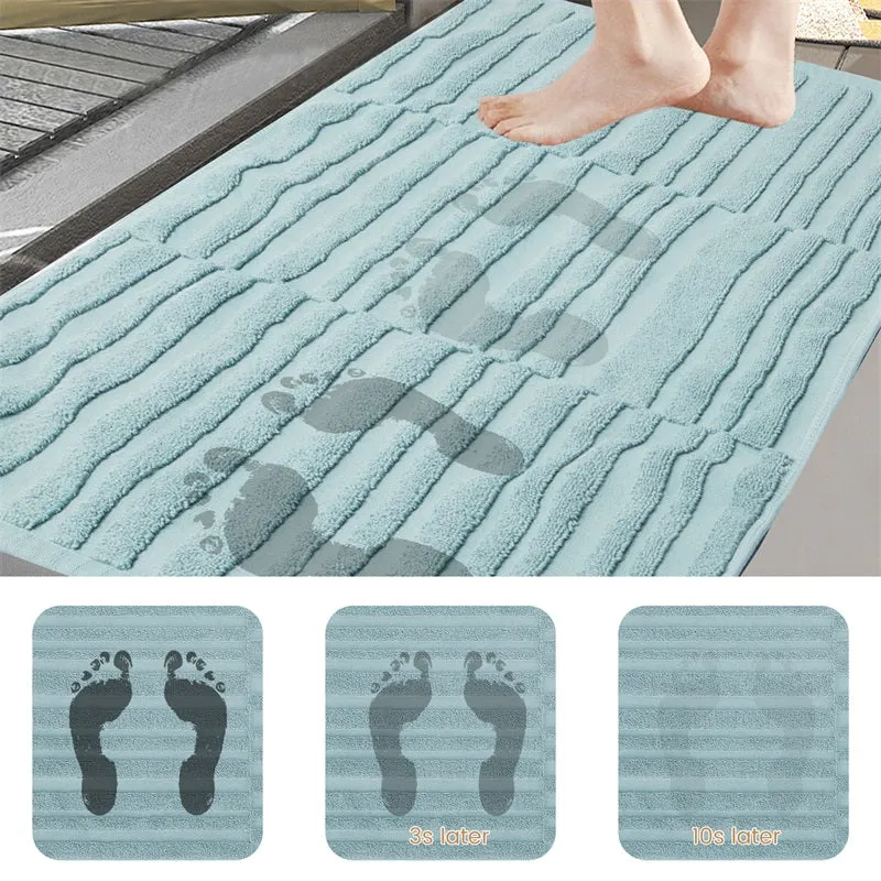 Organic Cotton Bath Mats for Bathroom (2 Pieces)
