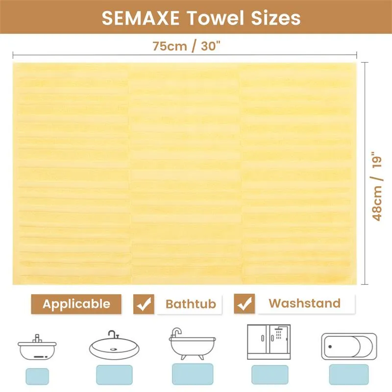 Organic Cotton Bath Mats for Bathroom (2 Pieces)