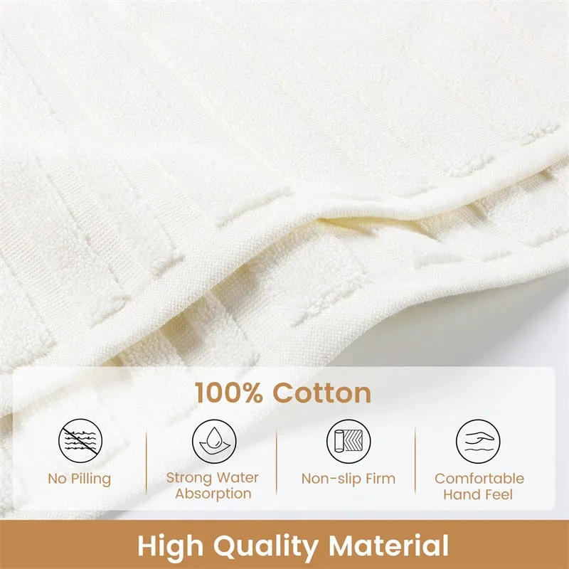Organic Cotton Bath Mats for Bathroom (2 Pieces)