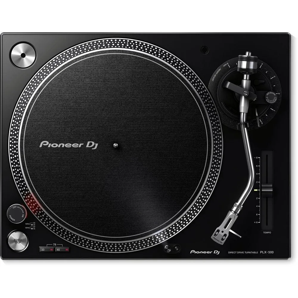 Pioneer DJ PLX500K High Torque Direct Drive DJ Turntable - Black