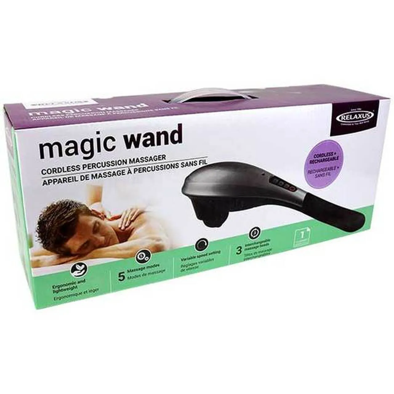 RELAXUS Cordless Magic Wand Massager - 709264