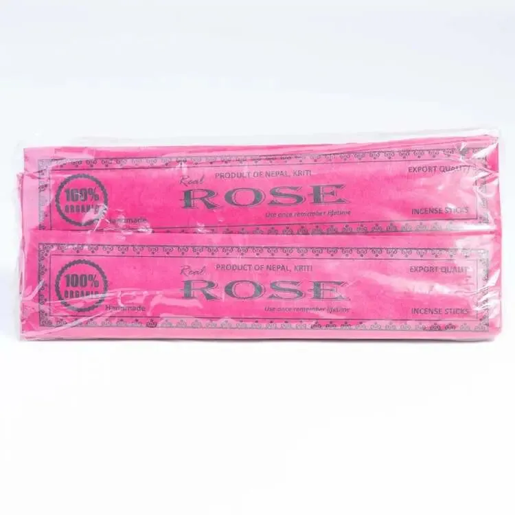 Rose Incense: A Natural Remedy for Stress and Anxiety - 12 packets