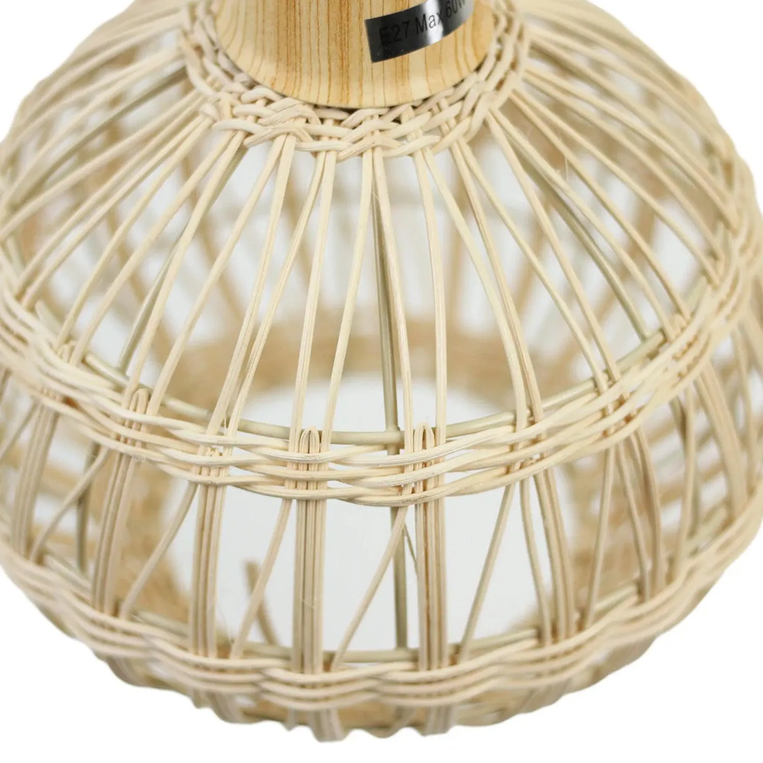 Sadie Natural Rattan Pendant Light - Natural, PL0312