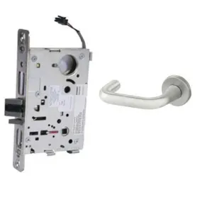 Sargent 60-RX-8271-12V-LNJ-26D Electric Mortise Lock, Fail Secure with Request to Exit, 12V, LFIC Less Core, LN Rose, J Lever, Field Reversible