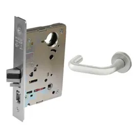 Sargent 70-8270-12V-LNJ-26D Electric Mortise Lock, Fail Safe, 12V, SFIC Less Core, LN Rose, J Lever, Field Reversible, Satin Chrome