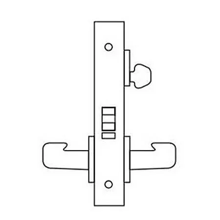 Sargent 70-8271-12V-LNB-26D Electric Mortise Lock, Fail Secure, 12V, SFIC Less Core, LN Rose, B Lever, Field Reversible, Satin Chrome