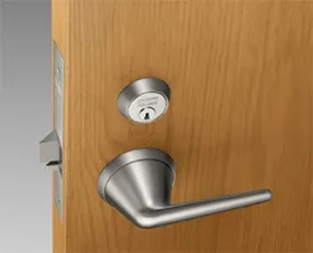 Sargent 8237-BHL-US32D Ligature Resistant Classroom Function Mortise Lock, Behavioral Health Trim, LA Keyway, Field Reversible
